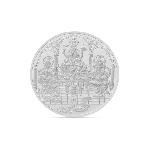 10 gms Silver Trimurti Coin