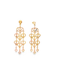 14K Chandelier Heart Dangle Earrings *Estate Item Sold as is, Final Sale*