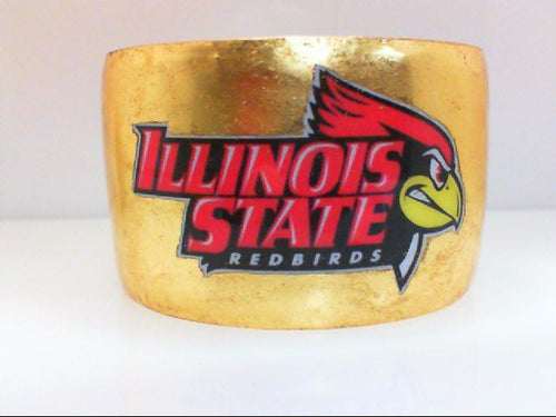 1.5" Illinois State Enameled Cuff  in Gold