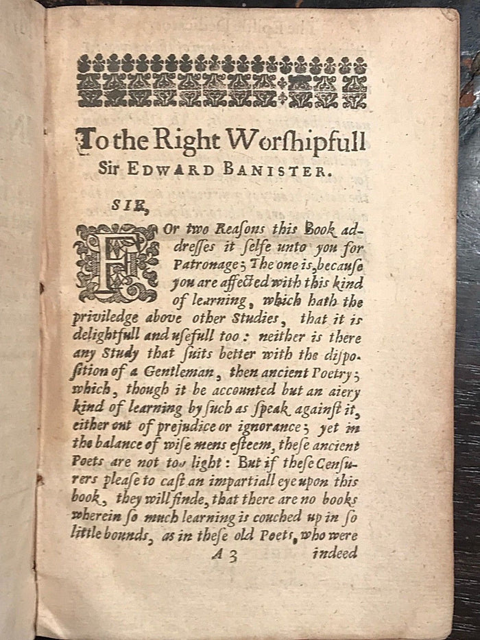 1653 THE MUSES INTERPRETER (Mystagogus Poeticus) - Ross - GREEK MYTHS LEGENDS
