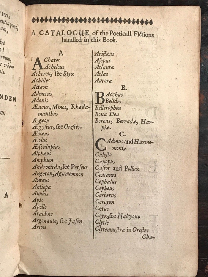 1653 THE MUSES INTERPRETER (Mystagogus Poeticus) - Ross - GREEK MYTHS LEGENDS