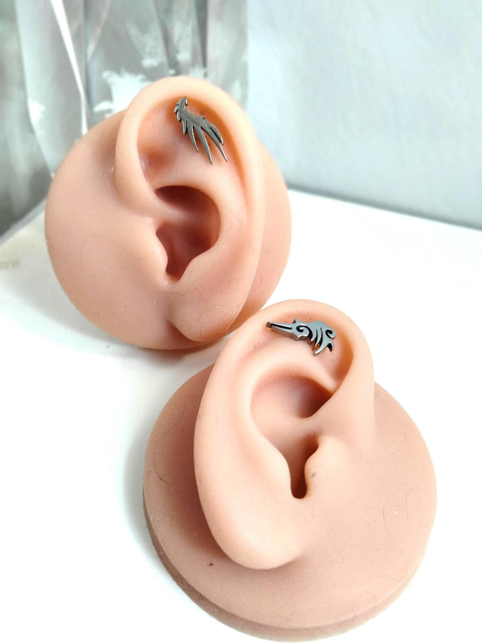 16G 316L Helix Ear Studs: Helix