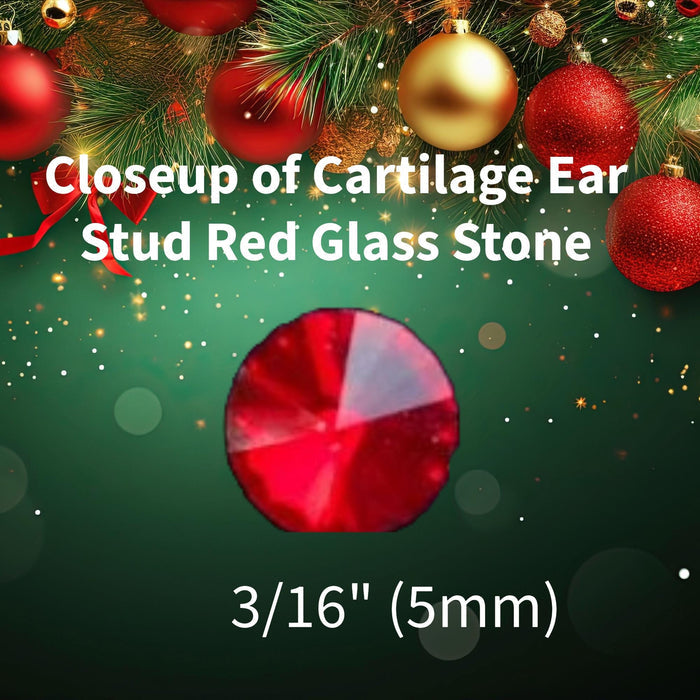 16G CZ Helix Stud: 5mm Ball Closure, 316L Brilliant CZ Shine