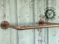 35" Copper Clothing Rack Steampunk Style Decor Garment Rack Industrial Pipe Rack Pipe Clothing Rack Industrial Rack Store Furniture