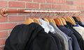 35" Copper Clothing Rack Steampunk Style Decor Garment Rack Industrial Pipe Rack Pipe Clothing Rack Industrial Rack Store Furniture