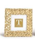 Two's Company 4x4 Gold Braid Picture Frame