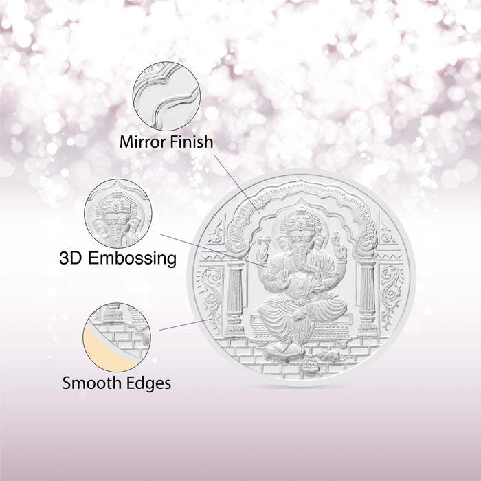 5 gms Ganesha Om Silver Coin