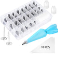 52 Pieces Cake Decorating Supplies kits, 36 Icing Piping Tips, 1 Silicone Pastry Bags, 10 Disposable Pastry Bags,2 Flower Nails, 2 Reusable Plastic Couplers and a Storage Case