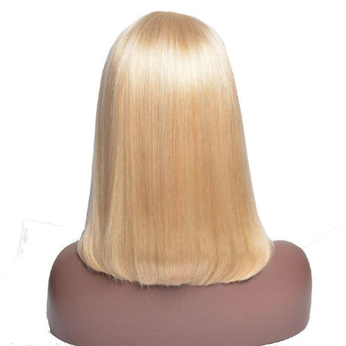 613 Blonde Short Bob Wig Straight | 13x4 Lace Front Bob Wig | 100% Human Hair - The PM Edit