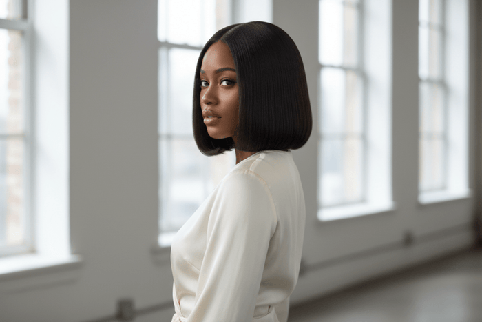 8 inch 5x5 HD lace front bob wig | 180% Density | 100% Human Hair - The PM Edit
