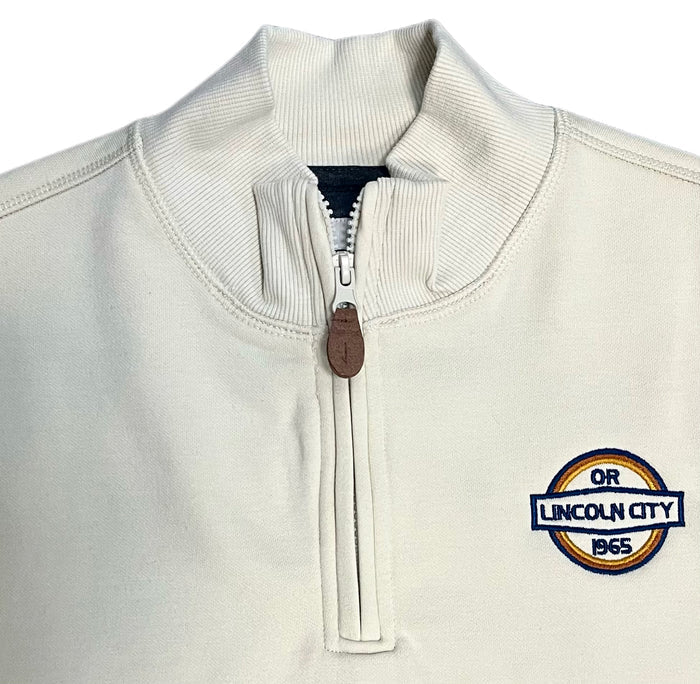 Apparel - Unisex 1/4 Zip - Heavy Duty Fleece Cream