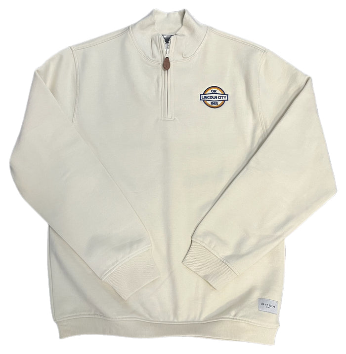Apparel - Unisex 1/4 Zip - Heavy Duty Fleece Cream