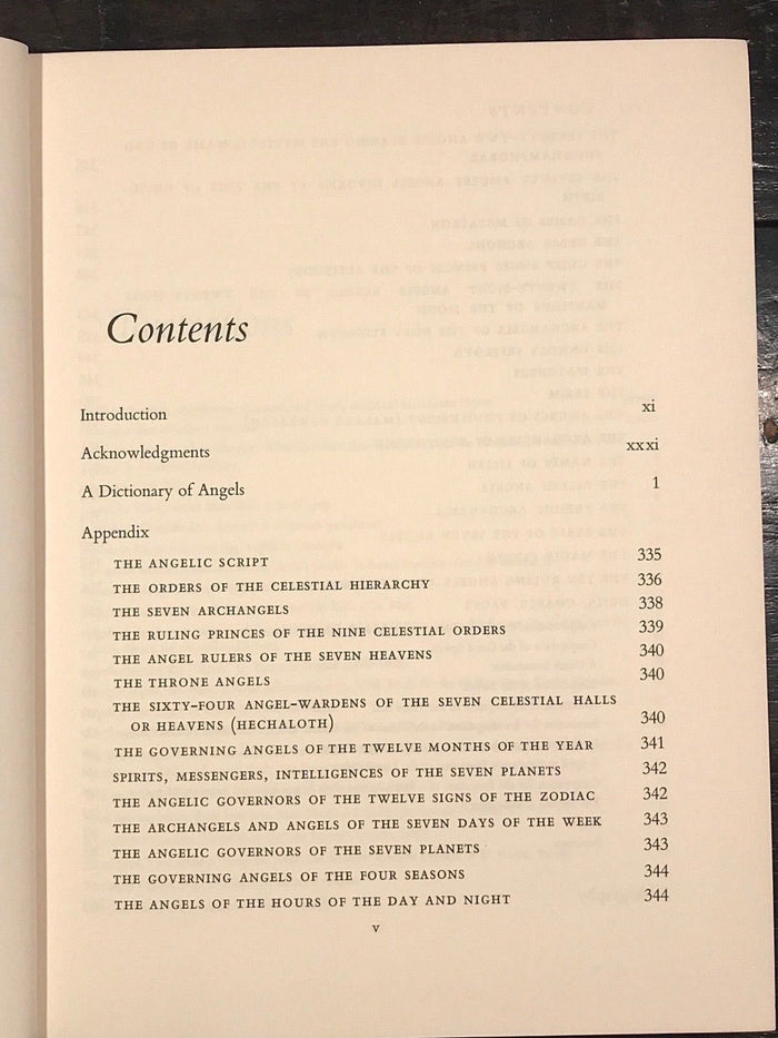 A DICTIONARY OF ANGELS, INCLUDING THE FALLEN ANGELS - Davidson, 1st Ed, 1967