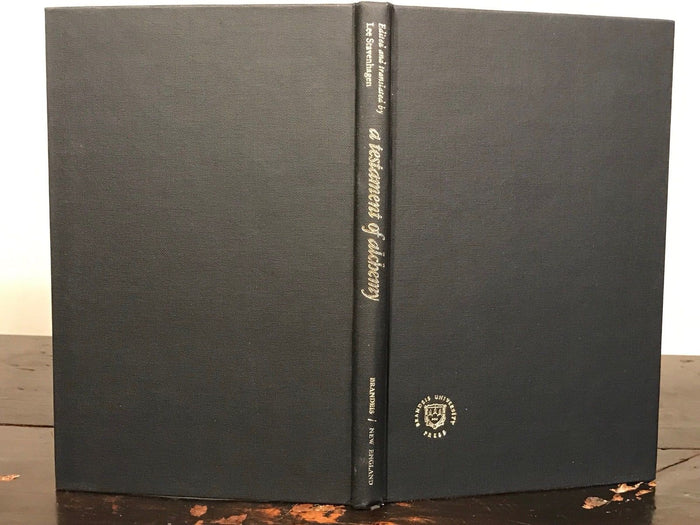 A TESTAMENT OF ALCHEMY - 1st Ed, 1974, ANCIENT ALCHEMICAL ARTS, SECRET SOCIETIES