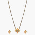 Aadhira Antique Black Beads Necklace Set