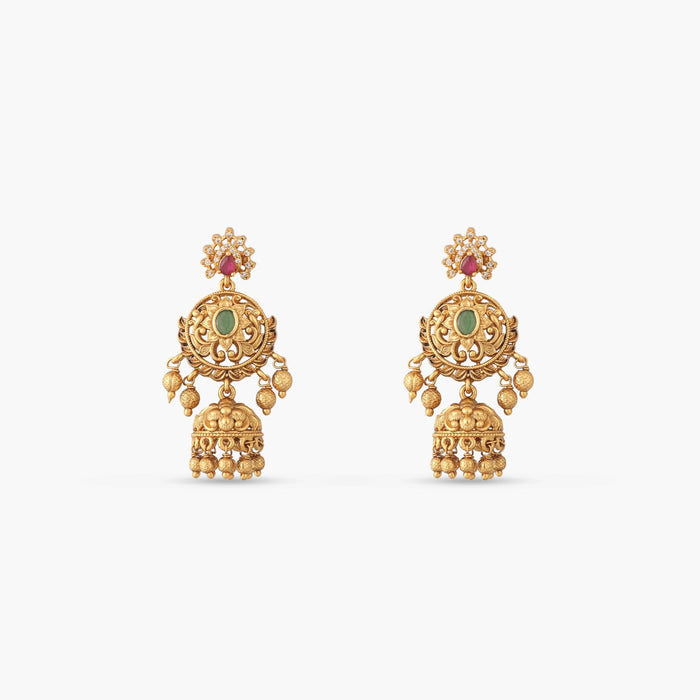 Amara Antique Jhumka Earrings