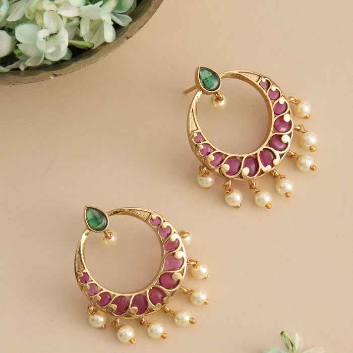 Amrita Antique Chandbali Earrings