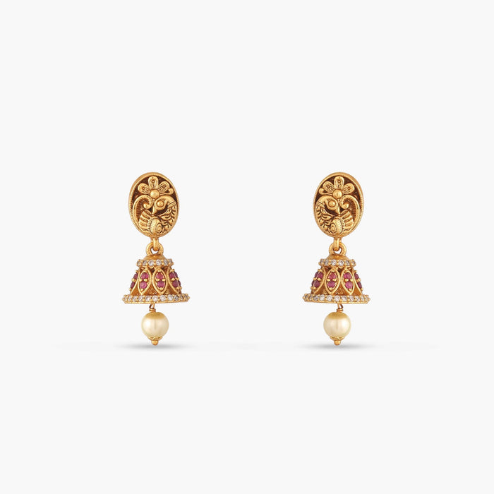 Anvitha Antique Jhumka Earrings