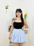 Aria Pleated Bubble Skort (Light Blue)