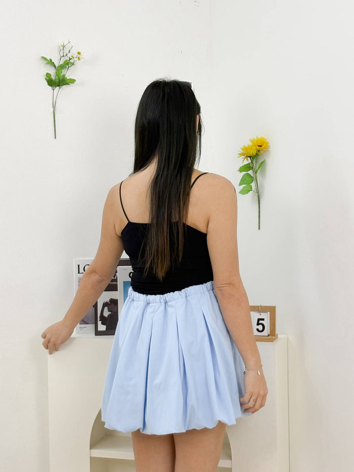 Aria Pleated Bubble Skort (Light Blue)