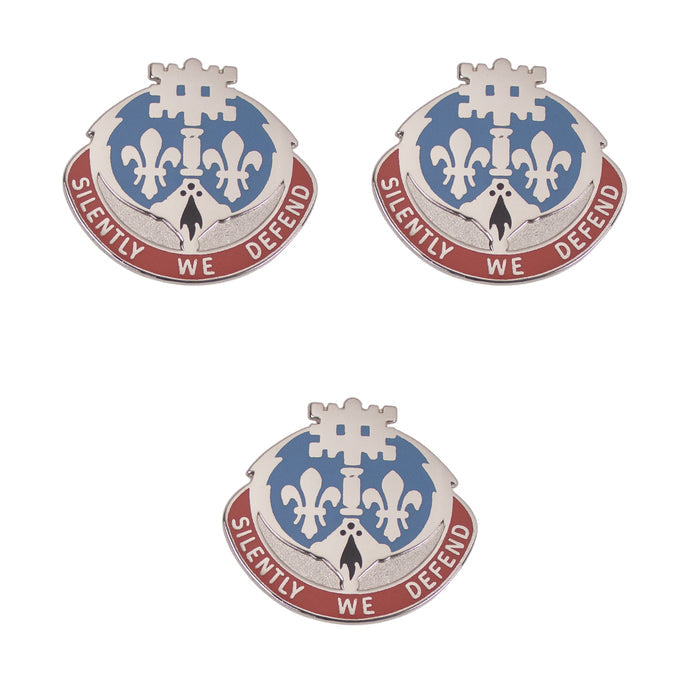 Army Crest 204th Military Intelligence Battalion: Motto - Silently We Defend