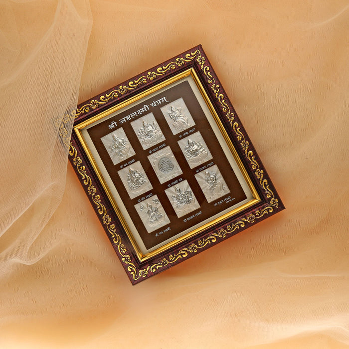 Ashtalaxmi Silver Frame