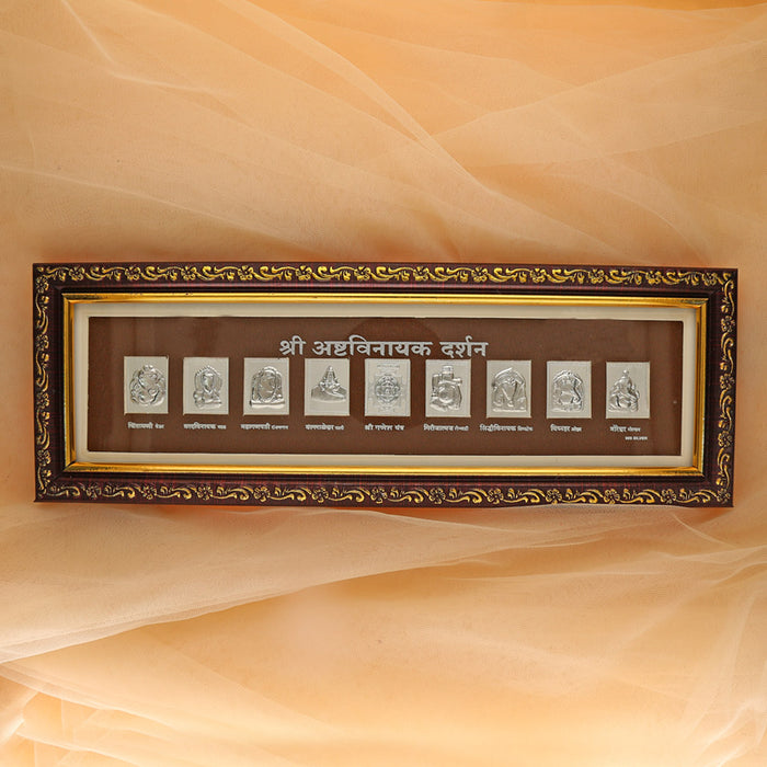 Ashtavinayak Silver Frame