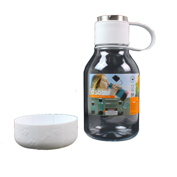Asobu TWB20 Dog Bowl Bottle Tritan, White
