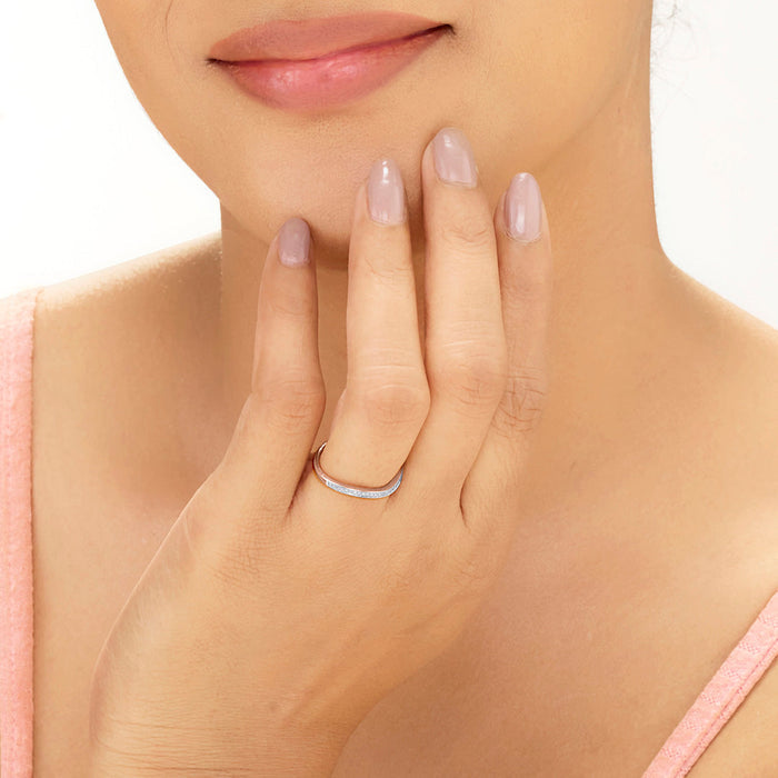 Aura Belle Casual Rose Gold Diamond Ring