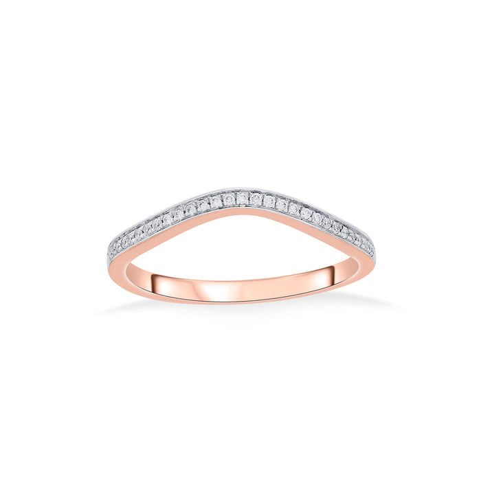 Aura Belle Casual Rose Gold Diamond Ring