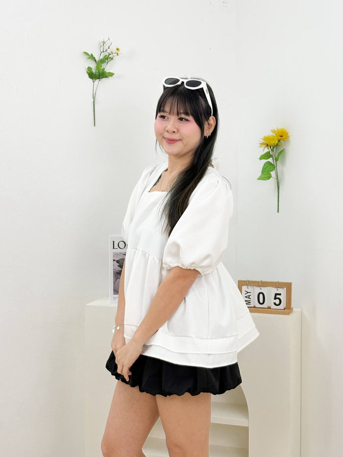 Aurelia Ribbon Top (White)
