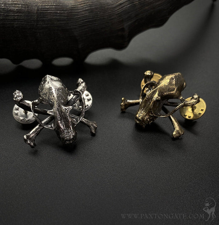 Bat Skull Crossbone Pin-Pins-Miyu Decay-PaxtonGate