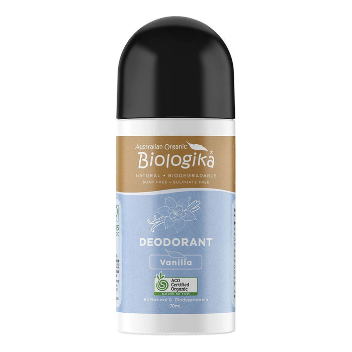 BIOLOGIKA Organic Deodorant Roll On Vanilla - 70ml - L'Organic