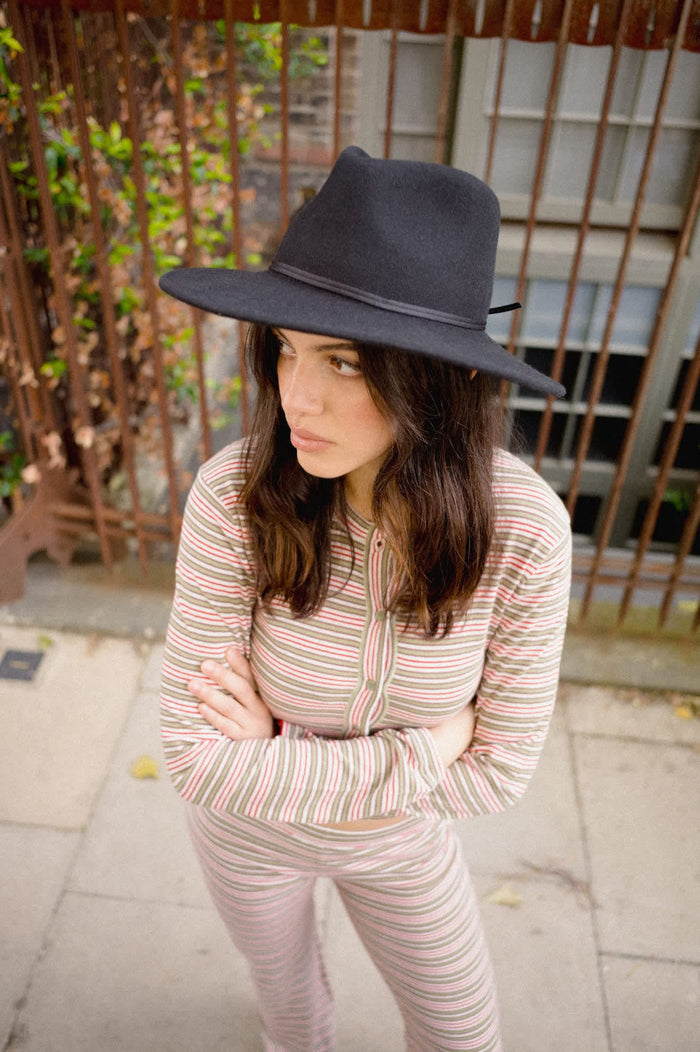 Women's Bixby Lightweight Cardigan in the color Green Multi Stripe - Women's Lifestyle 2.0