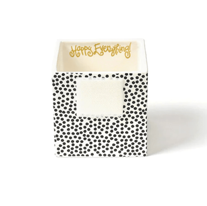 Happy Everything Black Small Dot Mini Nesting Cube
