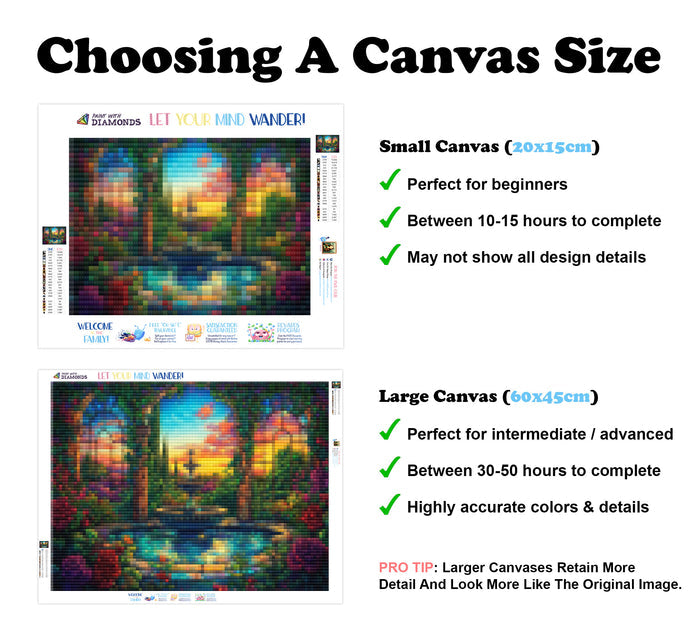 Blooming Roses And a Shimmering Fountain