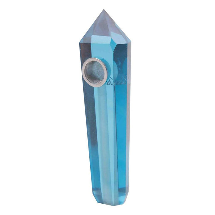 Blue Crystal Quartz Pipe
