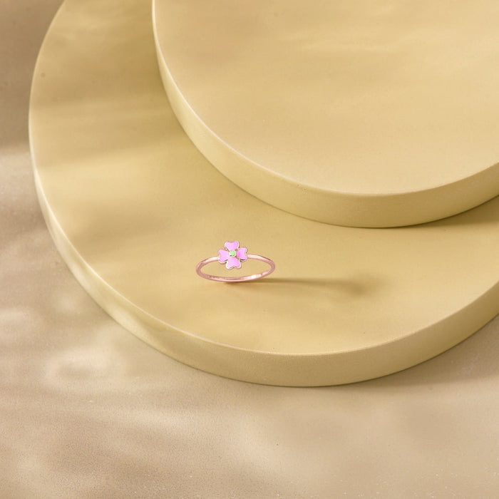 Blush Bloom Gold Ring for Her