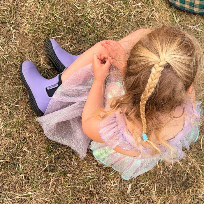 Bobbi Kids Wellington Boot // Lavender & Navy