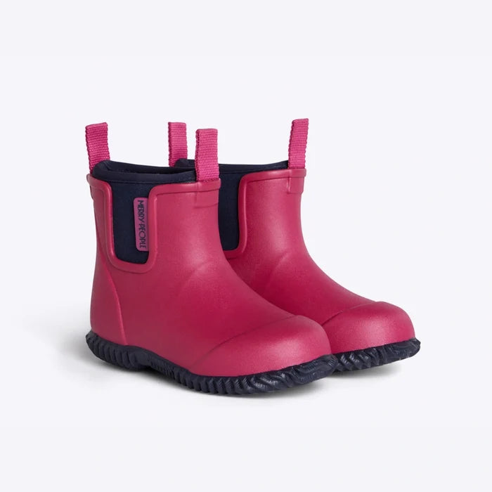 Bobbi Kids Wellington Boot // Magenta & Navy [Retired]