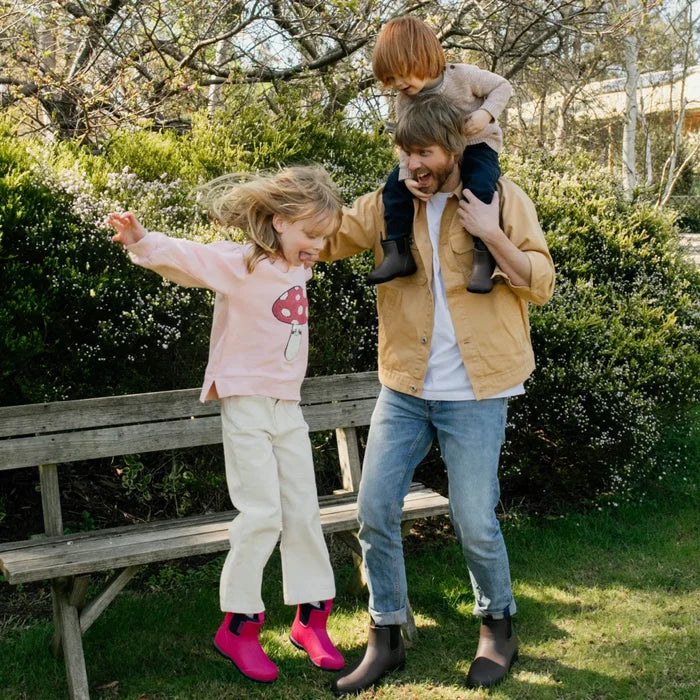 Bobbi Kids Wellington Boot // Magenta & Navy [Retired]