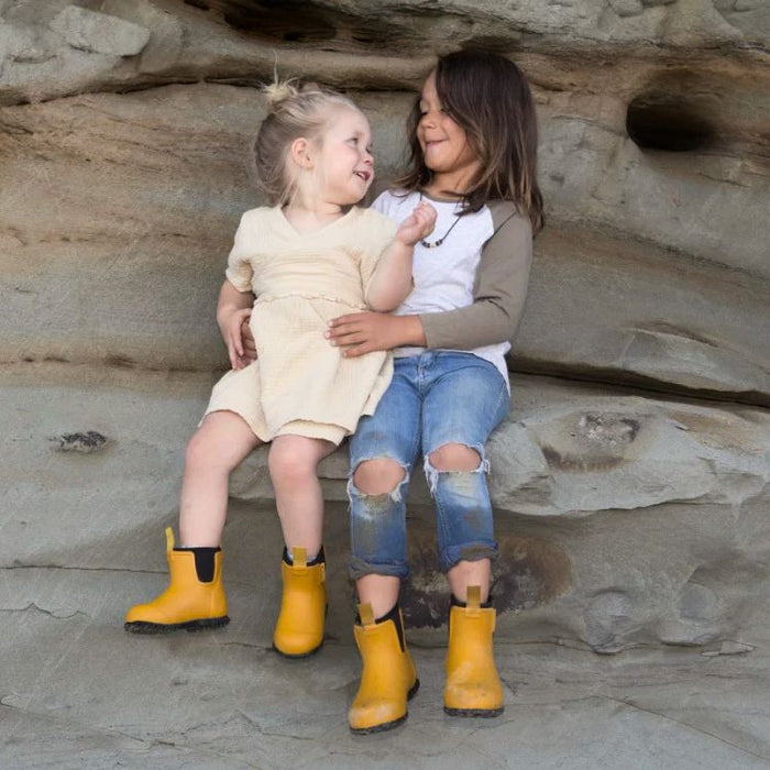 Bobbi Kids Wellington Boot // Mustard Yellow