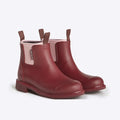 Bobbi Red Wellington Boot // Beetroot & Light Pink [Retired]