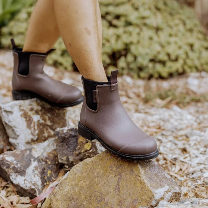 Bobbi Wellington Boot // Chocolate & Black [Retired]