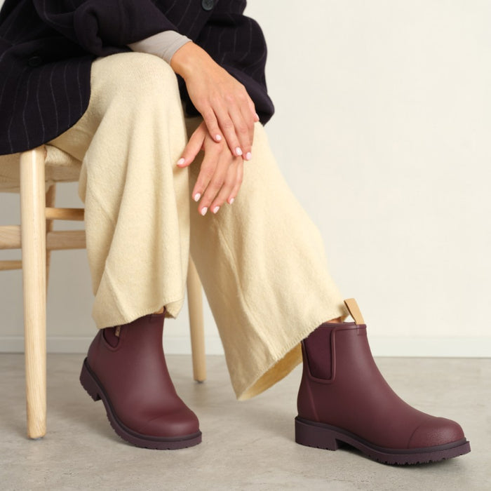 Bobbi Wellington Boot // Dark Cherry