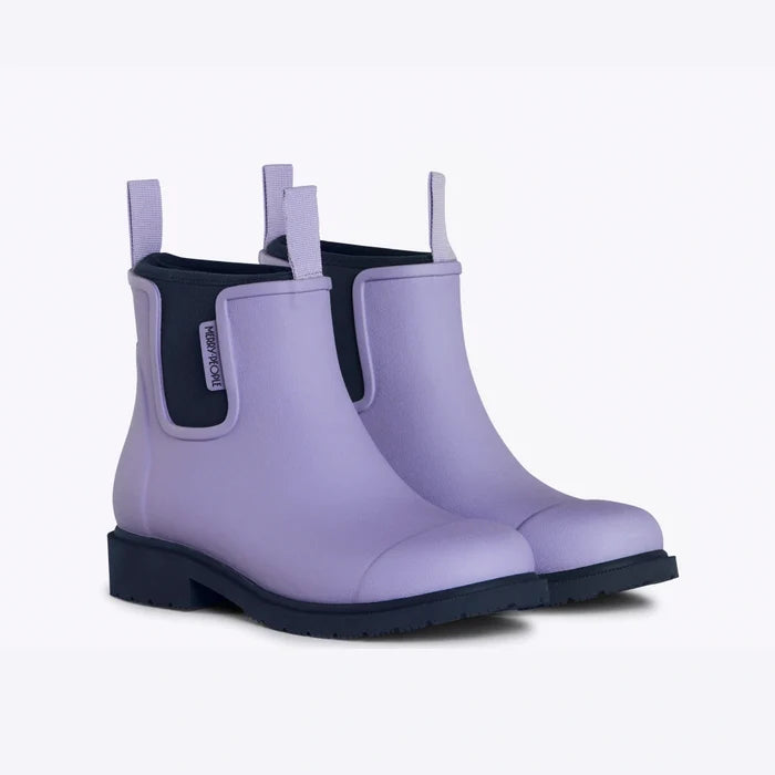 Bobbi Wellington Boot // Lavender & Navy [Retired]
