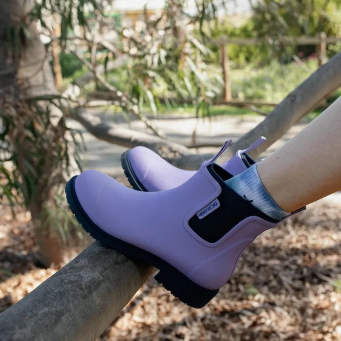 Bobbi Wellington Boot // Lavender & Navy [Retired]