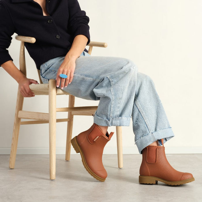 Bobbi Wellington Boot // Rust