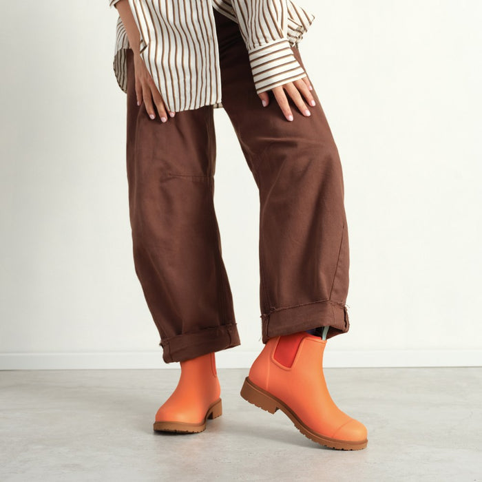 Bobbi Wellington Boot // Sherbet Orange