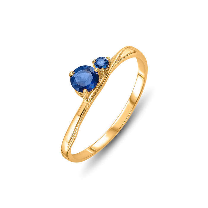 Bold Beam Gold Ring for Her